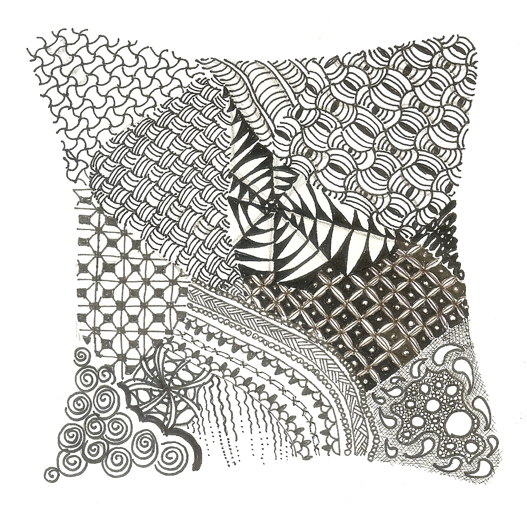Free coloring pages of zentangle animals